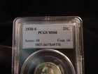 1938-S Washington Silver Quarter PCGS MS66
