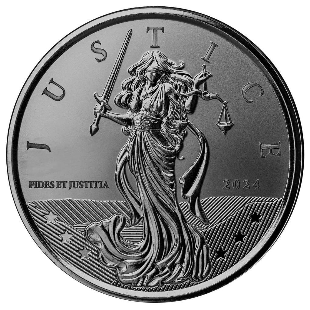 2024 1 oz Gibraltar Lady Justice .999 Silver Coin (BU) #A676 | eBay
