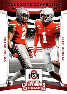 2020 Panini Contenders Draft Picks #9 Young / Okudah Collegiate Connections