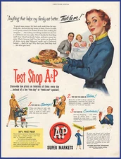 Vintage 1951 A&P Super Markets A & P Grocery Store Ephemera 50's Print Ad