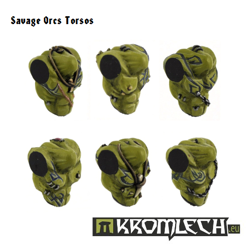 Kromlech Savage Orc Torsos New - Picture 2 of 4