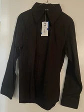 Royal Highness Equestrian Western Show Shirt XL Black