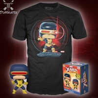 Funko Pop! Marvel X-Men Cyclops Gitd & Tee T-Shirt (Size L) Exklusiv Ovp Neu