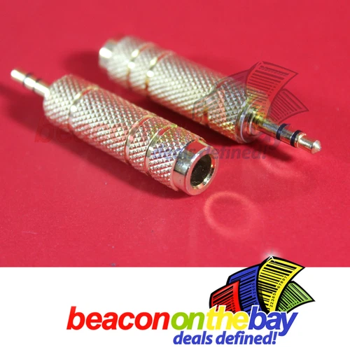 6.35mm 1/4" Female to 3.5mm Male Stereo Hifi Headphones Jack Adapter Converter