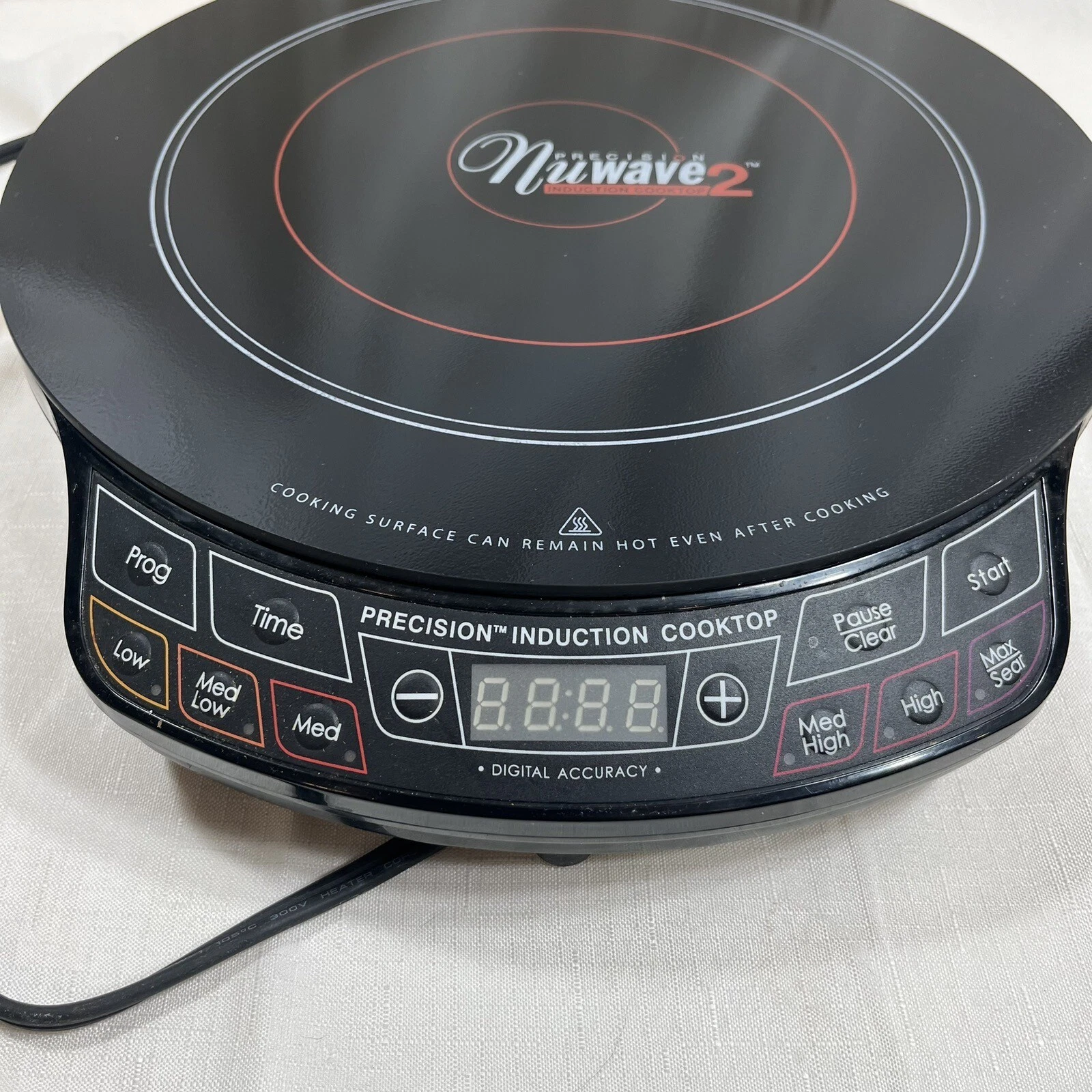 Lot NuWave Precision Induction Cooktop 2 Mod 30151AR Stove & Steamer Pot Tested