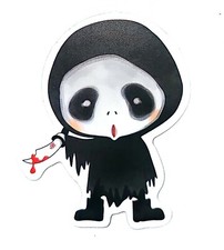Ghostface Scream Anime Manga Horror Water Resistant Sticker