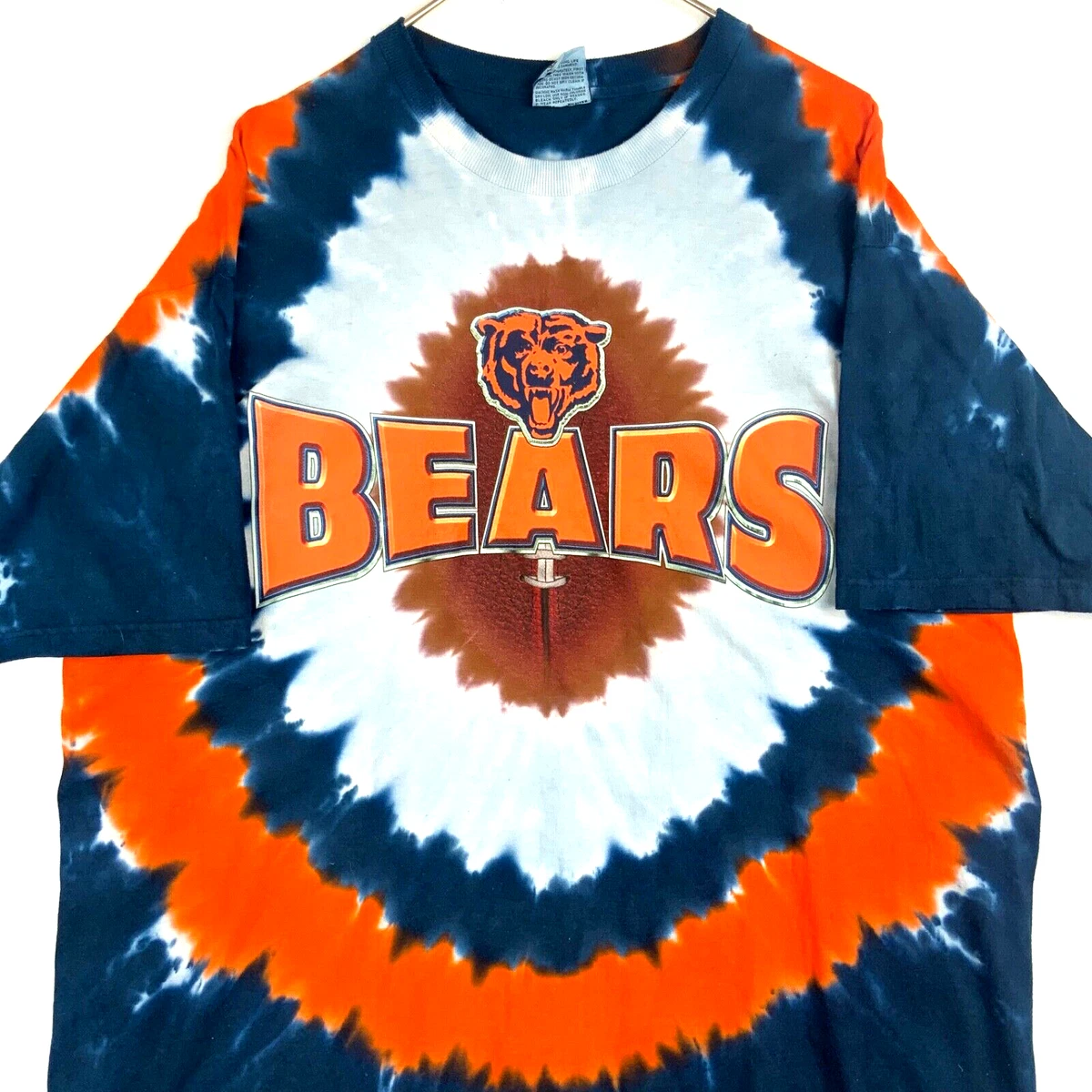 Vintage Chicago Bears Liquid Blue Tye Dye T Shirt Size XL