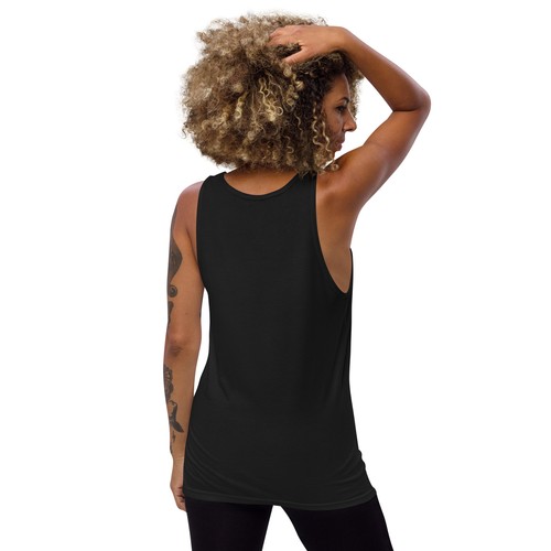 Funny Devil Beach Tank Top | “Hell Was Full Anyway” Sarcastic Vacation Humor - Picture 2 of 28