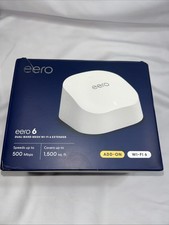 eero 6 Dual-Band Mesh Extender Wi-Fi Speed Up To 500 Mbps Covers To 1500 Sq ft.