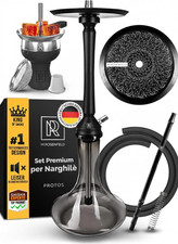 Kit Narghile Completo Black Protos Con Connettore E Adattatore Set Completo Con 