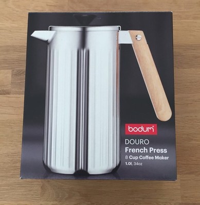  Bodum Kaffeebereiter DOURO French Press 1 L  Edelstahl Neu 