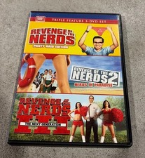 Revenge of the Nerds Triple Feature DVD 3-Disc Robert Carradine Rare Oop 