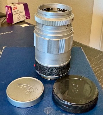 [Near MINT+++] Leica Leitz Elmarit M 90mm f/2.8 E39 Lens Silver Germany