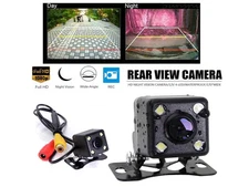Car Backup Camera 170° 4 LED Rear Reverse Parking View CMOS Waterproof Camera