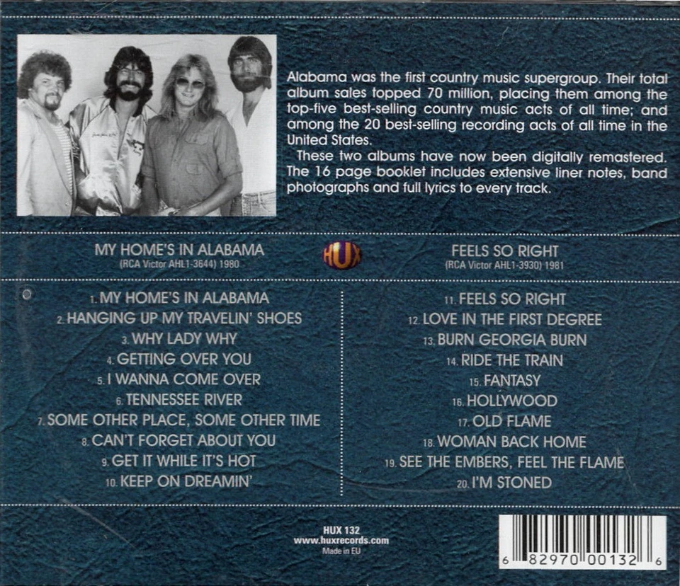 ALABAMA - MY HOME'S IN ALABAMA / FEELS SO RIGHT - 2on1 - Hux 2012 - Bild 2 von 2