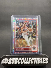 Jordan Poole Silver Ray Wave Prizm 2023-24 Panini NBA Hoops Premium Stock #277