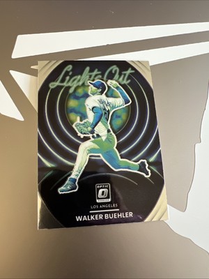 2022 Donruss Optic Lights Out #LO-11 Walker Buehler Los Angeles Dodgers Card