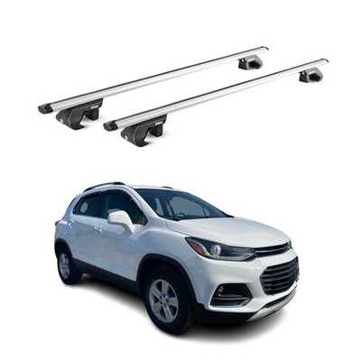 For Chevy Trax 2013-2022 OMAC G005859 Gray Raised Roof Rails Cross Bars