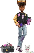 Monster High-Puppe Clawd Wolf-Puppe mit Gargoyle-Bulldogge Spielzeug HNF65