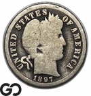 1897-O Barber Dime, Tougher Date New Orleans Issue