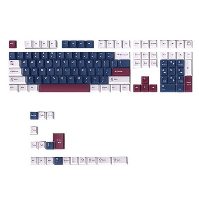Tastenkappen-Set für Mechanische Tastaturen, 126  Shot PBT Cherry MX-Tasten6417