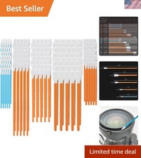 100 Microfiber Swabs for Precision Cleaning - Ideal for Electronics Optics