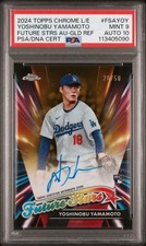 2024 Topps Chrome Logofractor- Future Star Yamamoto #FSA-YOY Gold AUTO /50 POP1