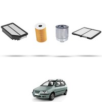 Hoffcar Inspektionskit 4 Filter FüR Hyundai Matrix 1.5 Crdi 60Kw 2001