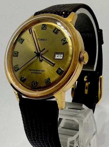 1975 Timex Viscount Calendar Auto 35mm Ref 46561 03275 Runs Date