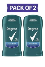 Degree Men Cool Rush Antiperspirant Deodorant Twin Pack 2x Invisible Stick