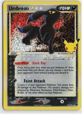 POKEMON TCG UMBREON STAR CELEBRATIONS: CLASSIC COLLECTION 17/17 HOLO NM on eBay