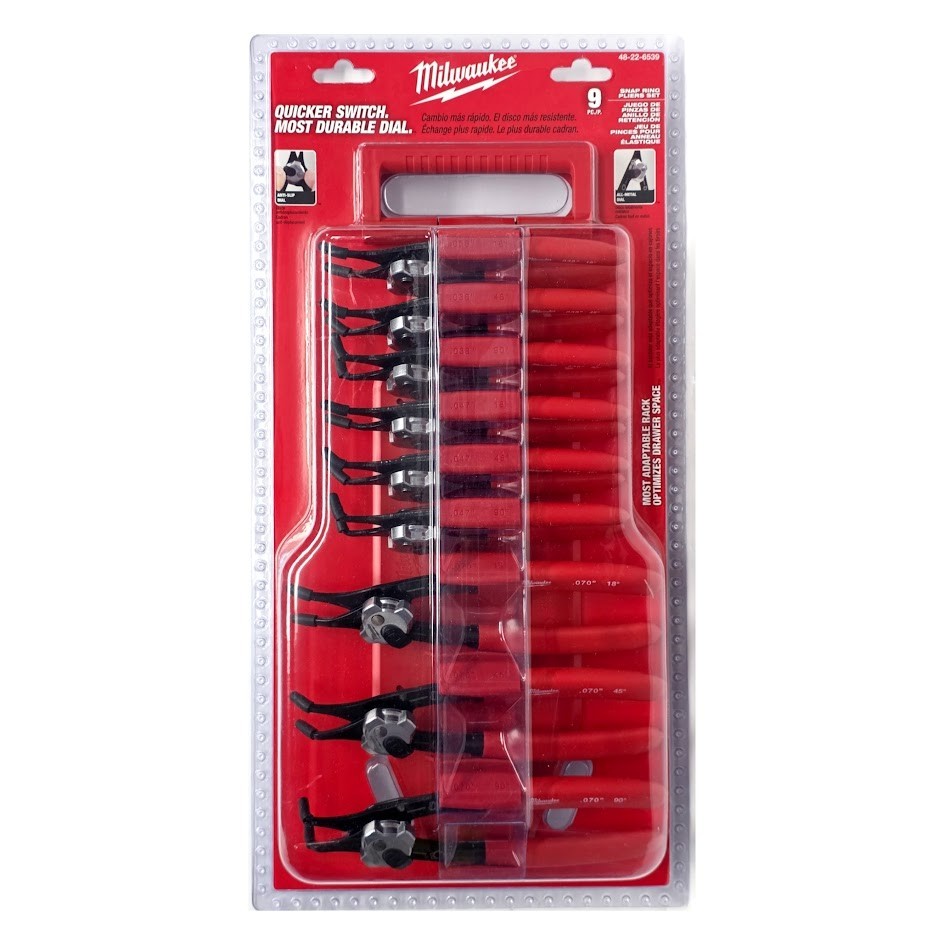 Milwaukee 48-22-6539 Snap Ring Pliers Set - 9 PC | eBay