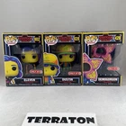 Funko Pop! Stranger Things Black Light Set Lot of 3: Demogorgon Eleven Dustin