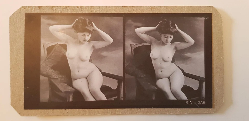 Stereoview desnudo europeo vintage Foto 2 de 4