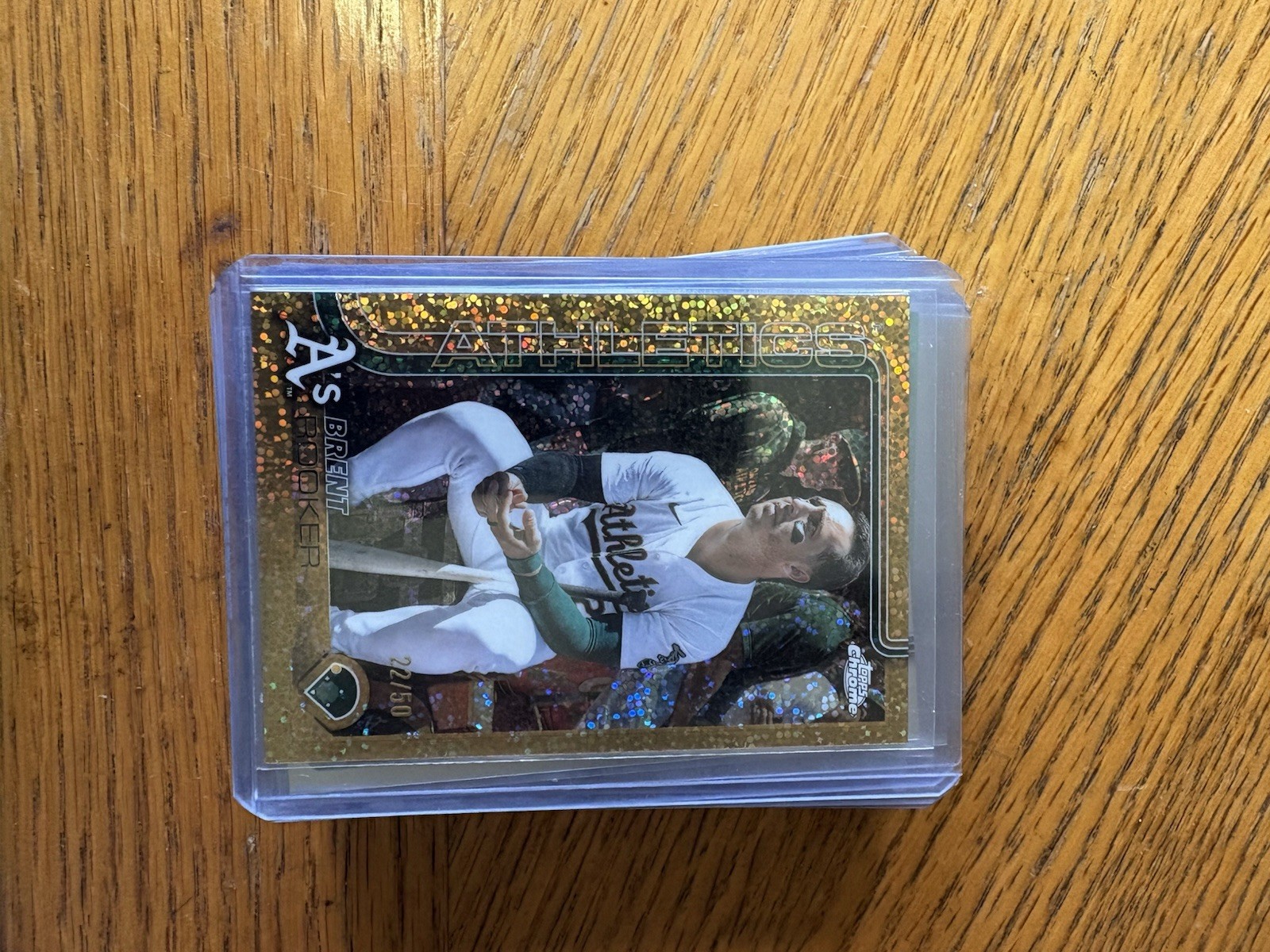 BRENT ROOKER 2025 TOPPS CHROME IMAGE VARIATION #54 GOLD SPECKLE REFRACTOR /50