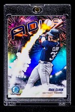Max Clark RARE REFRACTOR COLORBLAST INVESTMENT ROOKIE CARD Detroit Tigers SSP RC