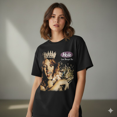 Hole Live Through This Vintage Band T Shirt Courtney Love Tee - S281
