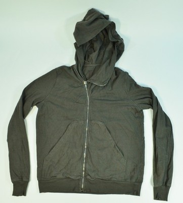 Rick Owens DRKSHDW Felpa Mountain Hoodie Asymmetric Full Zip Pointed Hood XL