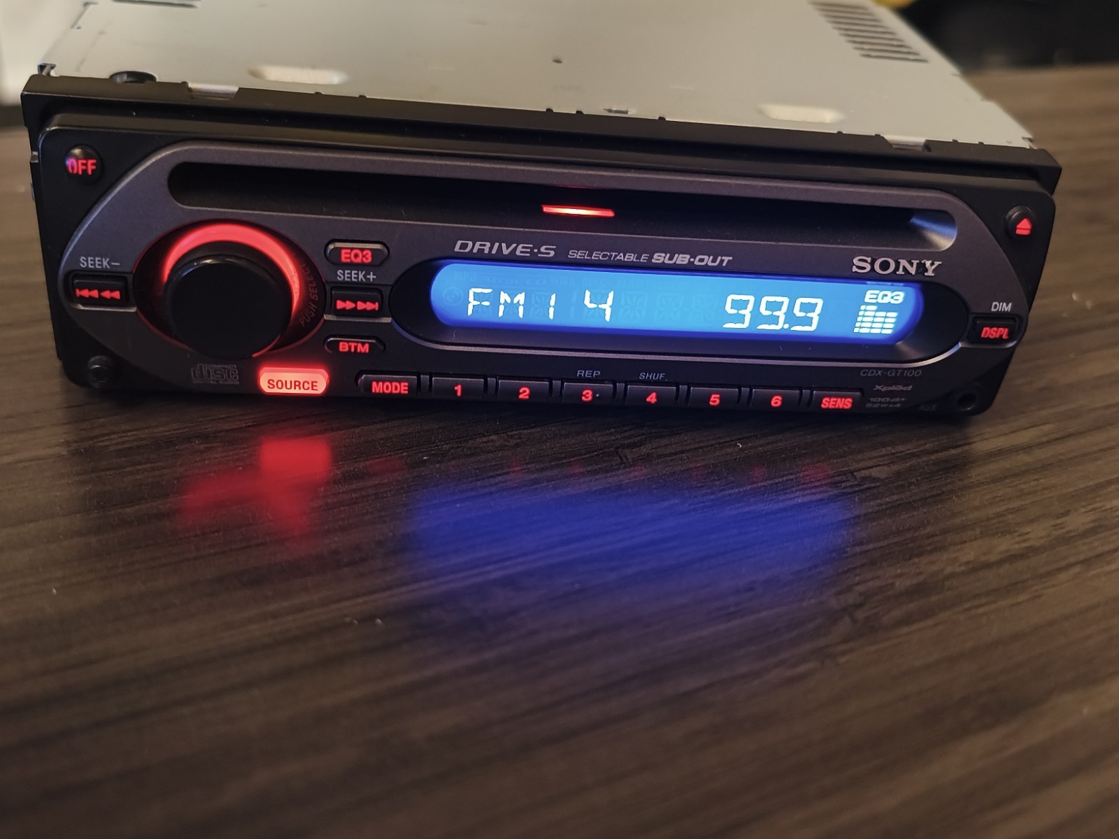 Cd Rec W/rem Face Aux Input No Harness/remote