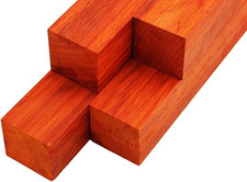 KILN DRIED EXOTIC PADAUK 2" X 2" TURNING BLANKS SET OF FOUR 4 SELECT SIZE
