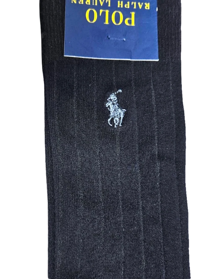 Calcetines Ralph Lauren L9409 para mujer azul marino acanalados hasta la rodilla talla 9-11 Foto 2 de 4