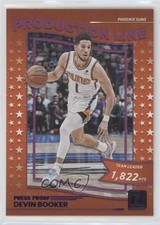 2022-23 Panini Donruss Production Line Purple Press Proof Devin Booker #8 q2w