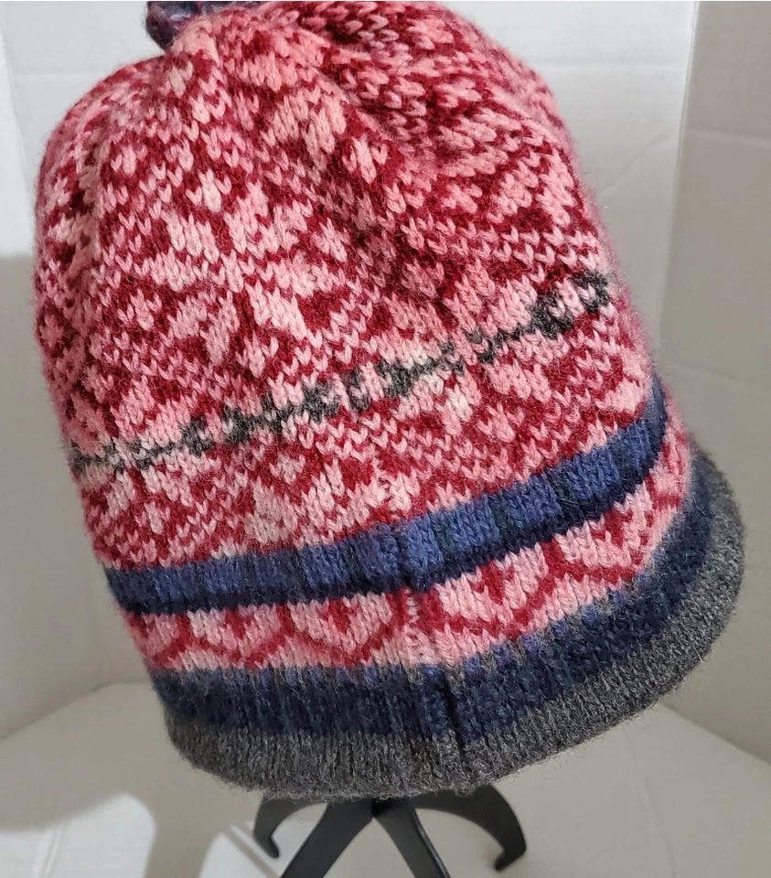 Gorro de lana Wool Lands End vintage tejido lana mujer invierno Y2K acogedor Foto 2 de 4