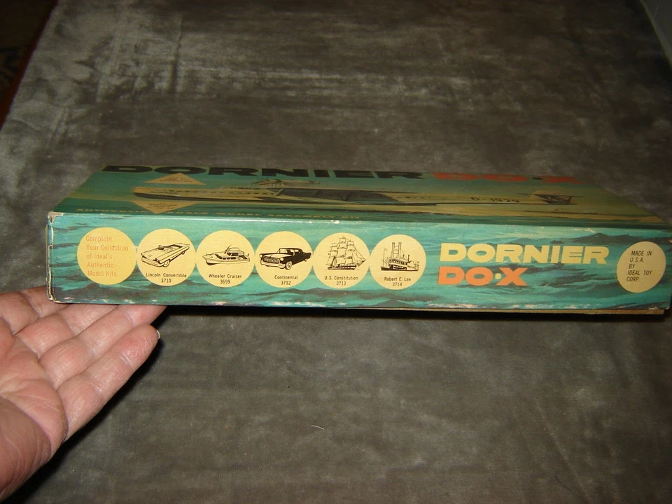 Ideal 3721-98 Original Vintage Model kit Dornier DO-X Box open kit Mint in Box - Image 2 of 4
