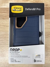 OtterBox Defender Pro Case  Holster for Samsung Galaxy S23 Ultra - Blue Suede