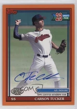 2021 Topps Pro Debut Orange Auto 9/25 Carson Tucker #PD-197 Auto 2oe