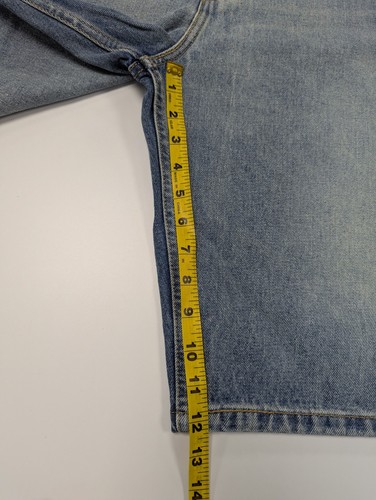 Pantaloncini jeans uomo Levi's 569 larghi taglio dritto blu chiaro Levis taglia 42 - Foto 7 di 7