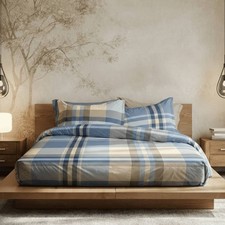 Set lenzuolo e federa tinto filo piazza e mezza Bossi DUNBAR 7604 azzurro