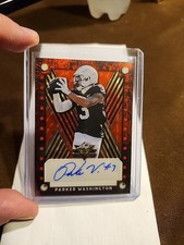 2025 LEAF Valiant PARKER WASHINGTON SP Auto 1/1 ! Red Flood Superfractor JAGUARS