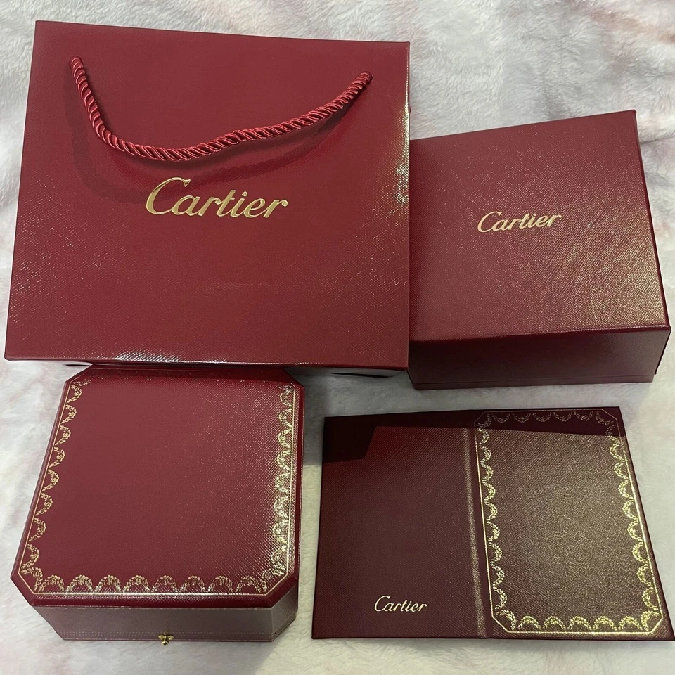 Love Bracelet Box Clou Gift Bag Cartier Jewelry Empty Box Certification Card - Image 2 of 4